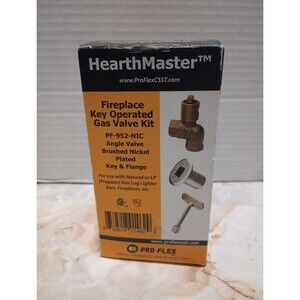 HearthMaster PRO-FLEX Vented or vent-free Gas Log Keyed gas valve kit PF-952-NIC
